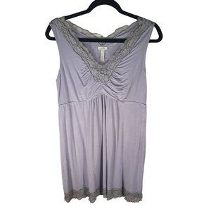 Soma Lavender Sleeveless Mini Sleepwear Dress